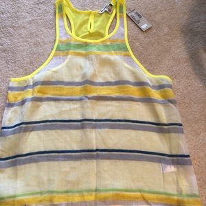 AE yellow tank top small